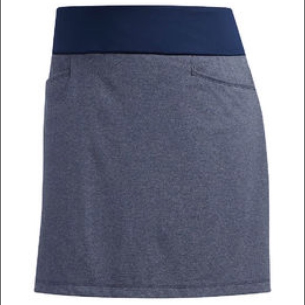 Adidas Ultimate Heathered Navy Golf Skort sz L